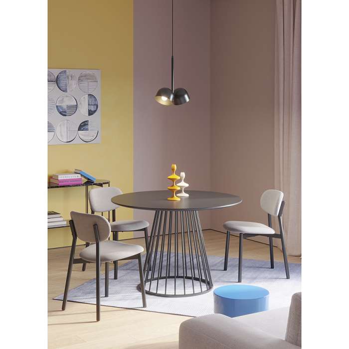 Стул round, рогожка, дымчато-серый Bergenson Bjorn BB0000685