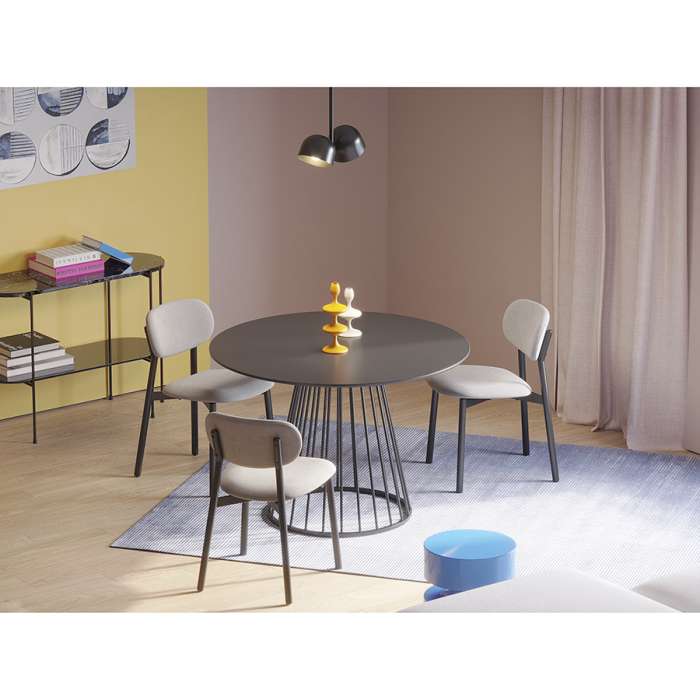 Стул round, рогожка, дымчато-серый Bergenson Bjorn BB0000685