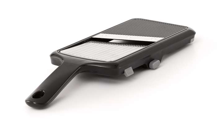 Терка-шинковка с держателем Weis 2-4 мм толщина нарезки, 31х11 см, сталь нержавеющая, пластик W-19620