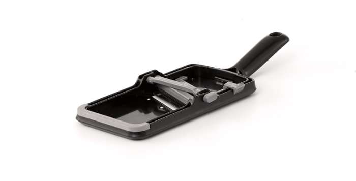 Терка-шинковка с держателем Weis 2-4 мм толщина нарезки, 31х11 см, сталь нержавеющая, пластик W-19620