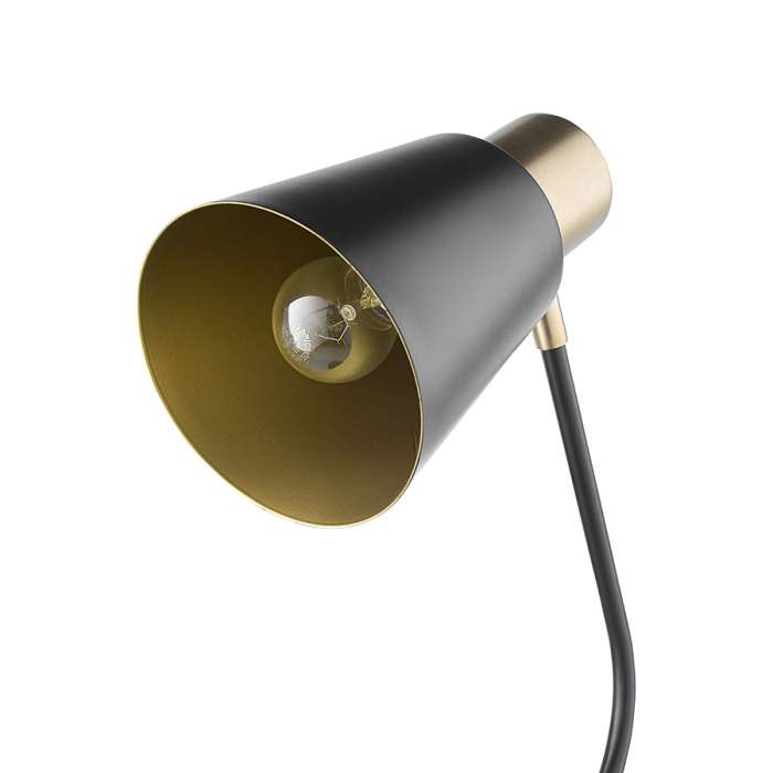 Лампа настольная Pilwy, Ø21х62 см, золотистая/черная BERGENSON BJORN BB0000434