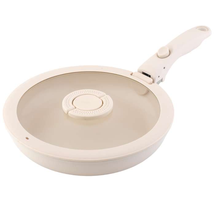 Сковорода с крышкой и съемной ручкой smart ceramic, D24 см Smart Solutions SS0000379