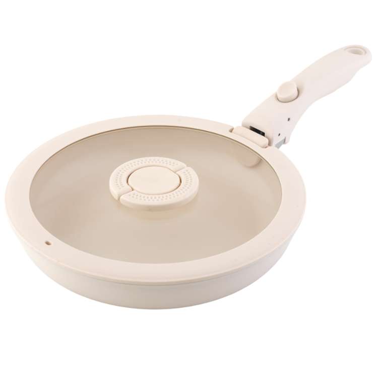Сковорода с крышкой и съемной ручкой smart ceramic, D24 см Smart Solutions SS0000379