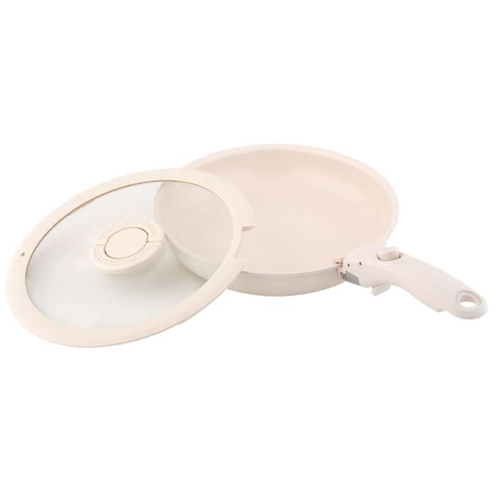 Сковорода с крышкой и съемной ручкой smart ceramic, D24 см Smart Solutions SS0000379