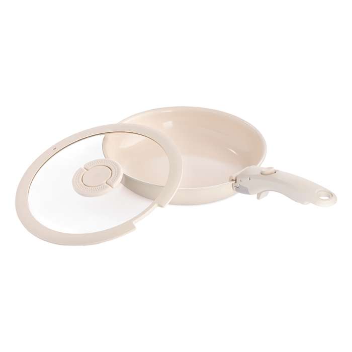 Сковорода с крышкой и съемной ручкой smart ceramic, D24 см Smart Solutions SS0000379