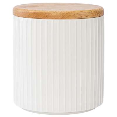 Банка для хранения с крышкой из каучукового дерева soft ripples, dual glazing, 750 мл Liberty Jones LJ000019
