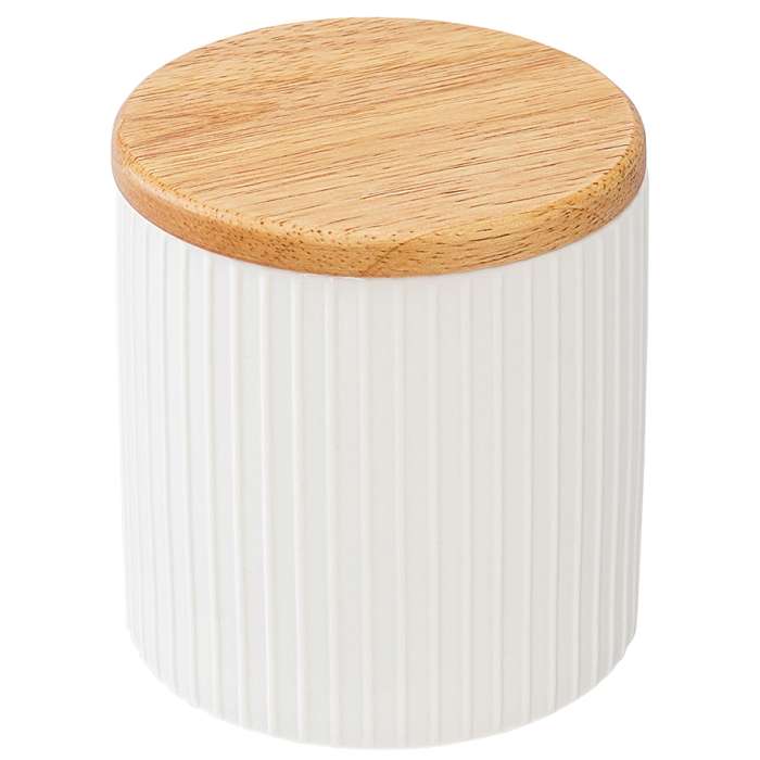 Банка для хранения с крышкой из каучукового дерева soft ripples, dual glazing, 750 мл Liberty Jones LJ000019