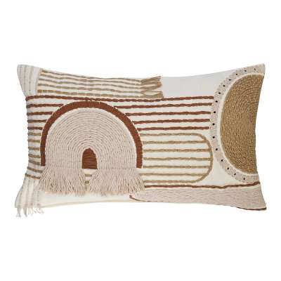 Чехол на подушку декоративный beige geometry из коллекции ethnic, 35х60 см Tkano TK24-CC0003