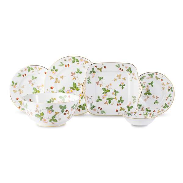 Сервиз столовый Wedgwood Земляника на 6 персон, 26 предметов, фарфор