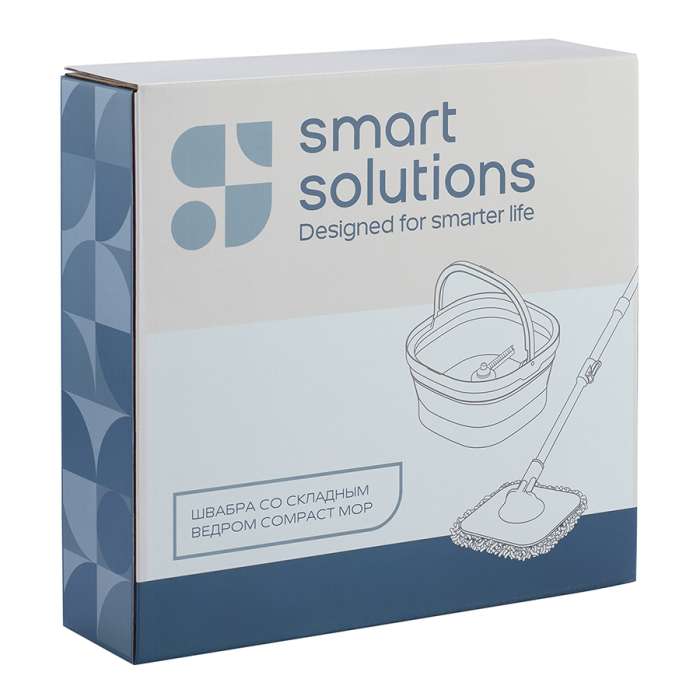 Швабра со складным ведром compact mop Smart Solutions SS0000321