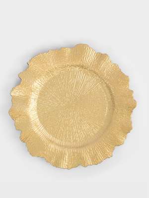 Тарелка подстановочная, 33 см, пластик, золотистая, Iceberg ANNA LAFARG ANLAF-73343093GGD