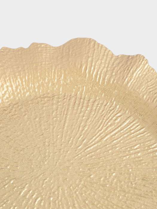 Тарелка подстановочная, 33 см, пластик, золотистая, Iceberg ANNA LAFARG ANLAF-73343093GGD