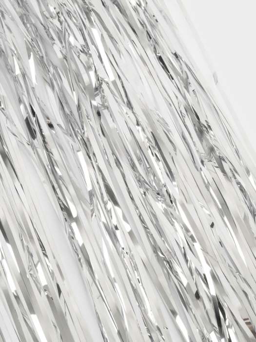 Дождик декоративный, 60 см, мишура, серебристый, New year ANNA LAFARG ANLAF-DOZHDIK5