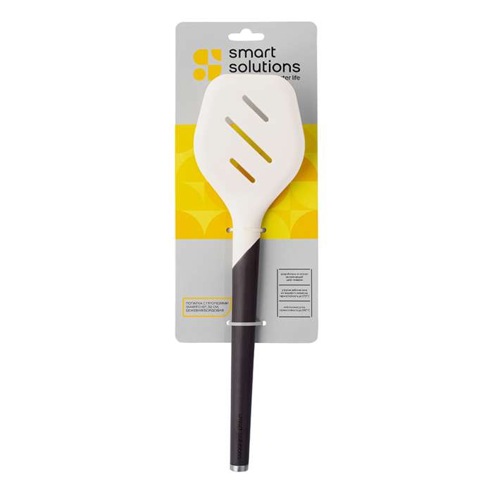 Лопатка с прорезями smartchef, 32 см, бежевая/бордовая Smart Solutions SS0000367