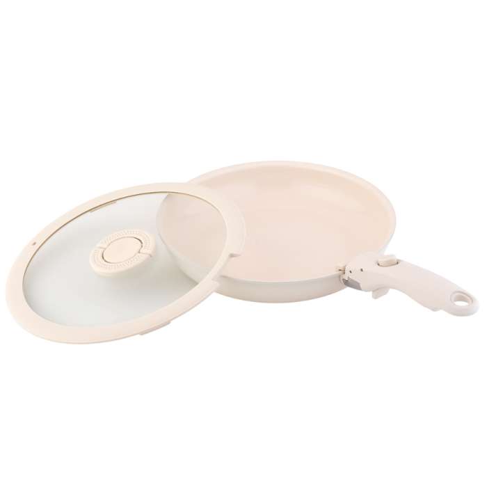 Сковорода с крышкой и съемной ручкой smart ceramic, D26 см Smart Solutions SS0000380