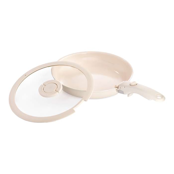 Сковорода с крышкой и съемной ручкой smart ceramic, D26 см Smart Solutions SS0000380
