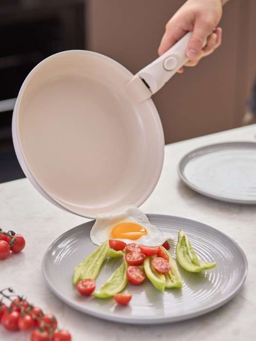 Сковорода с крышкой и съемной ручкой smart ceramic, D26 см Smart Solutions SS0000380