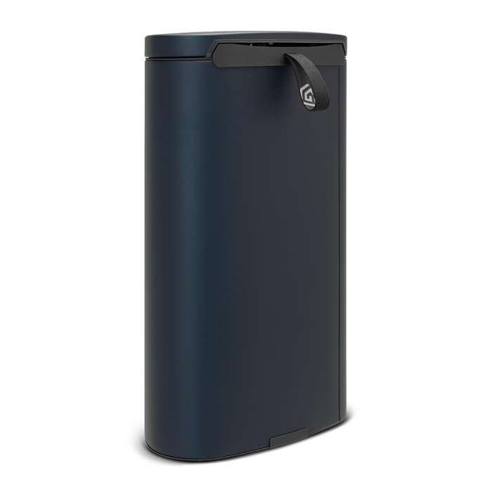 Мусорный бак с педалью (30 л) FlatBack Минерально-синий 103940