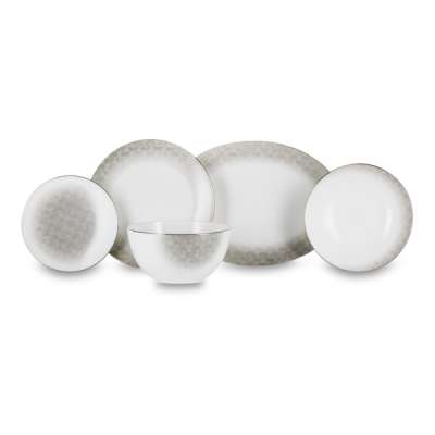 Сервиз столовый Narumi Лабиринт на 6 персон 20 предметов, фарфор костяной