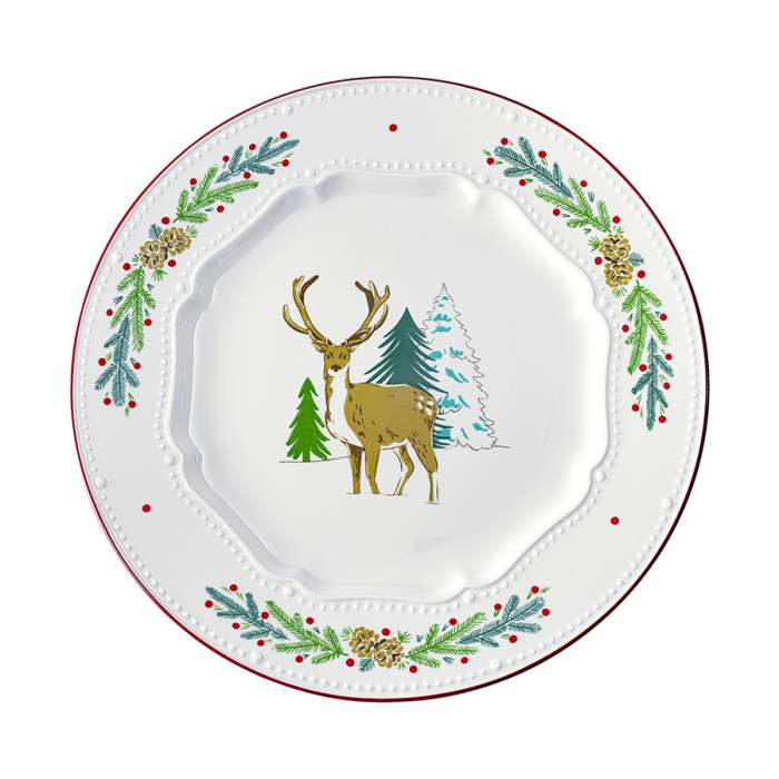 Набор из четырех тарелок nordic winter из коллекции new year essential, D23 см Tkano TK25-NY_PL0002