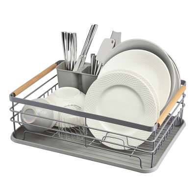Сушилка для посуды granli, 43x30,5x14 см, серая Smart Solutions WNM-SS-DRNGR-MTPP-GR