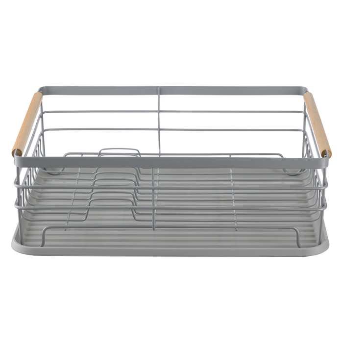Сушилка для посуды granli, 43x30,5x14 см, серая Smart Solutions WNM-SS-DRNGR-MTPP-GR