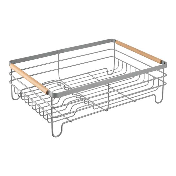 Сушилка для посуды granli, 43x30,5x14 см, серая Smart Solutions WNM-SS-DRNGR-MTPP-GR