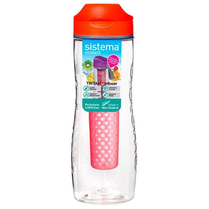 Бутылка для воды из тритана с диффузором 800 мл  SISTEMA HYDRATE 660
