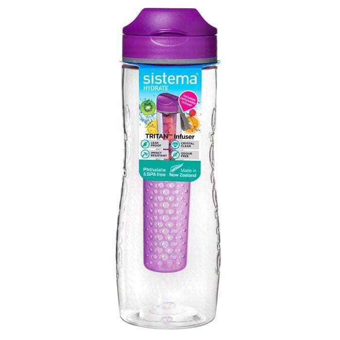 Бутылка для воды из тритана с диффузором 800 мл  SISTEMA HYDRATE 660
