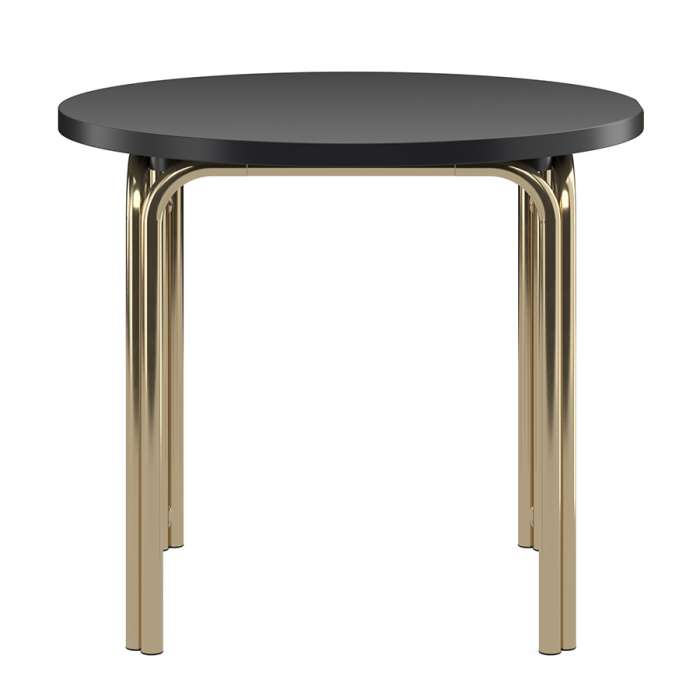 Столик кофейный ror, D50 см, латунь/черный LATITUDE RORTBL_C_RBRSBKBK