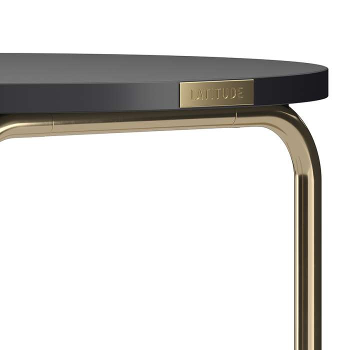 Столик кофейный ror, D50 см, латунь/черный LATITUDE RORTBL_C_RBRSBKBK