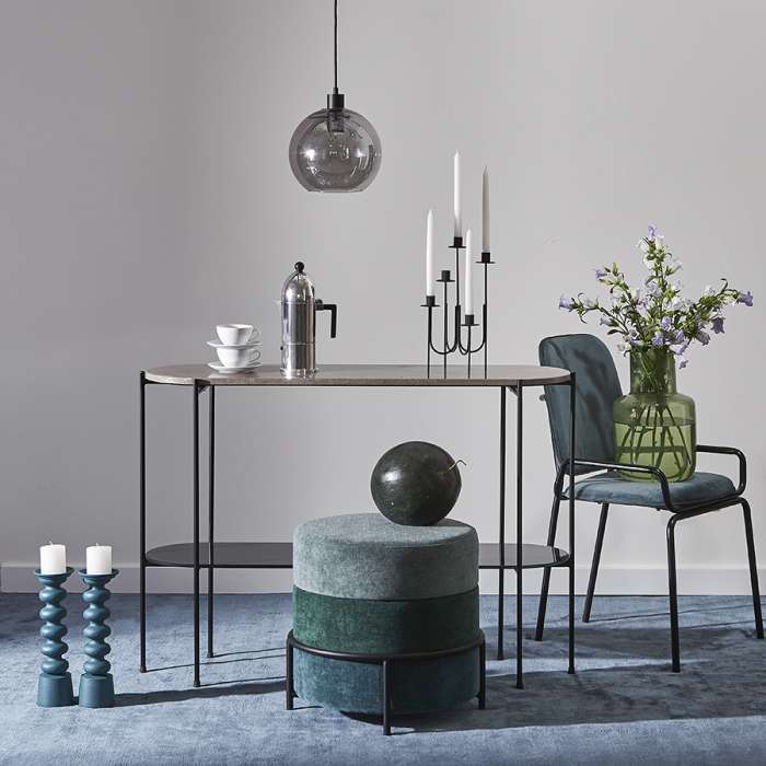 Подсвечник vivlend, 33 см, голубой Bergenson Bjorn BB0000202