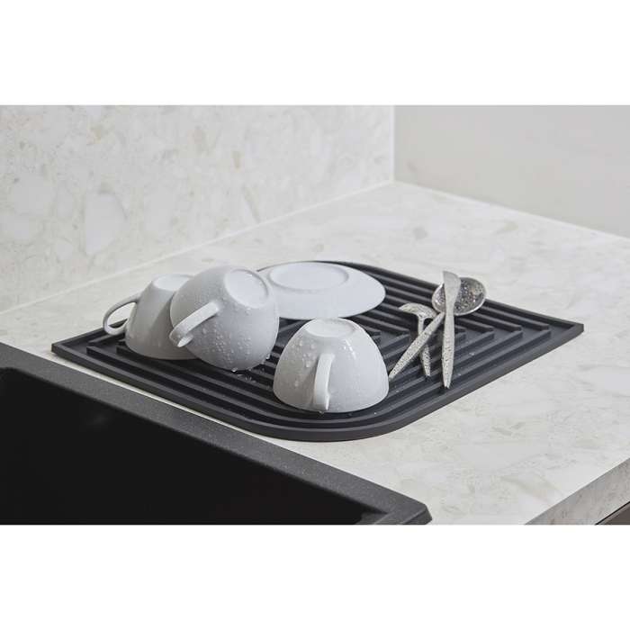 Коврик для сушки посуды dry flex, 34,6х44,6 см, темно-серый Smart Solutions SS000089