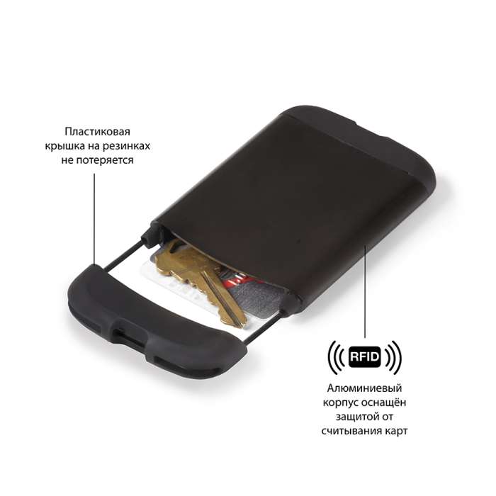 Визитница bungee, черная UMBRA 480565-040