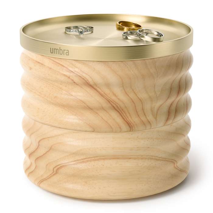 Шкатулка для украшений tesora, натуральное дерево/латунь UMBRA 1021398-1291-CHN