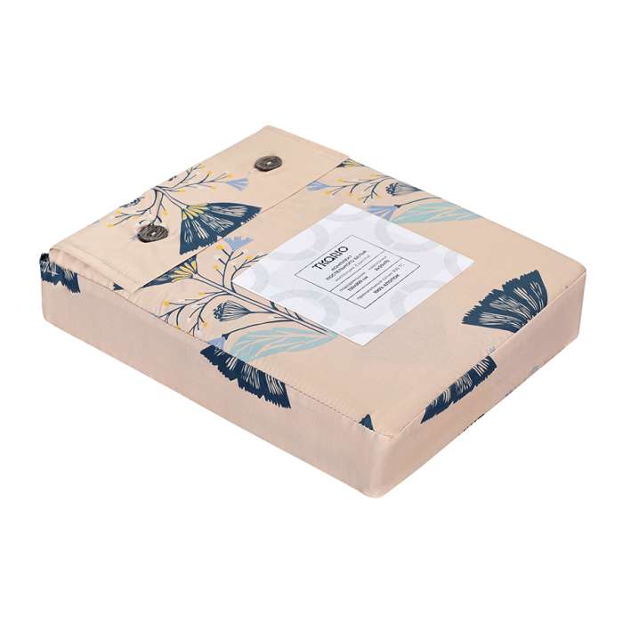 Комплект постельного белья "Летний цветок" из премиального сатина из коллекции russian north, 150х200 см Tkano TK24-DC0041