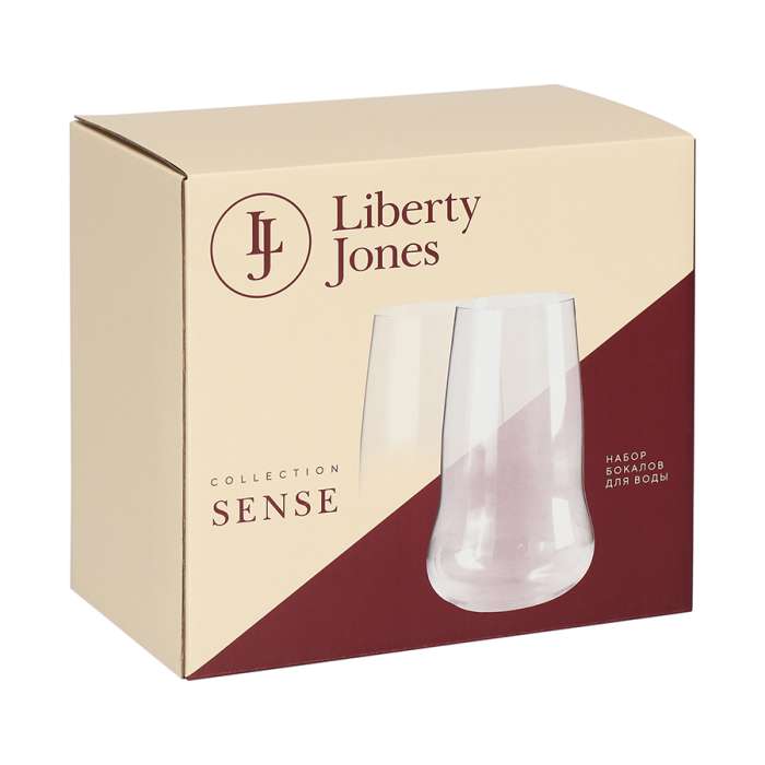Набор бокалов для воды в подарочной упаковке sense, 590 мл, 2 шт. Liberty Jones LJ0000412
