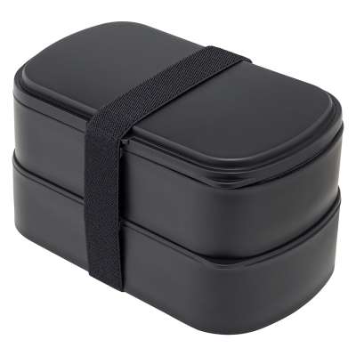 Ланч-бокс с приборами food time, 1 л, черный Smart Solutions SS-LBDL-PP-BLK-1