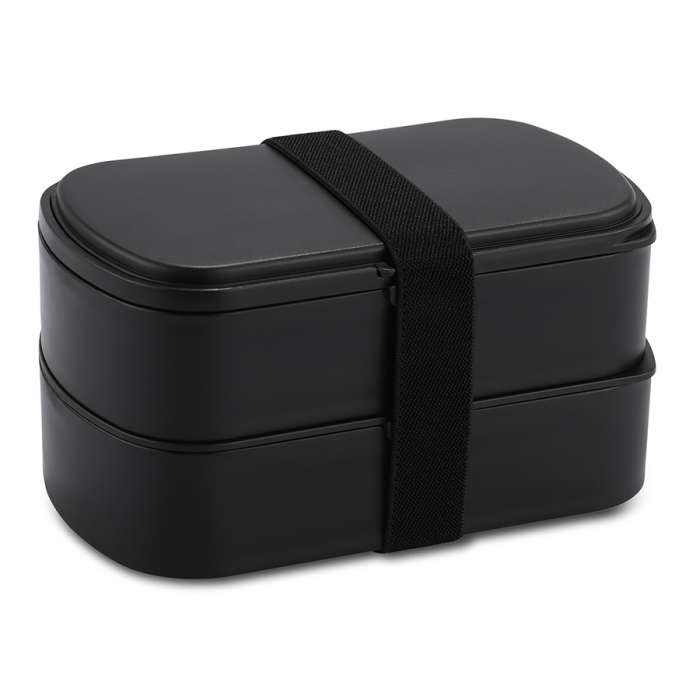 Ланч-бокс с приборами food time, 1 л, черный Smart Solutions SS-LBDL-PP-BLK-1