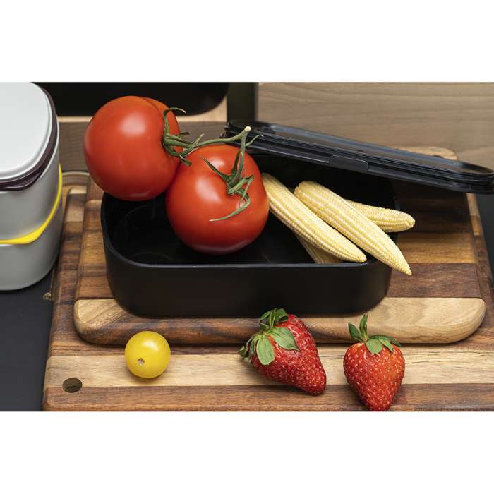 Ланч-бокс с приборами food time, 1 л, черный Smart Solutions SS-LBDL-PP-BLK-1