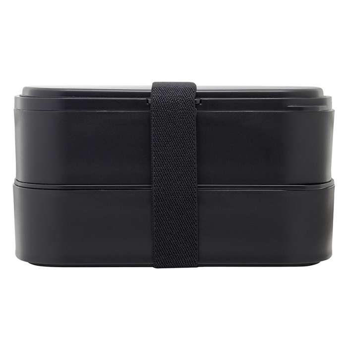 Ланч-бокс с приборами food time, 1 л, черный Smart Solutions SS-LBDL-PP-BLK-1