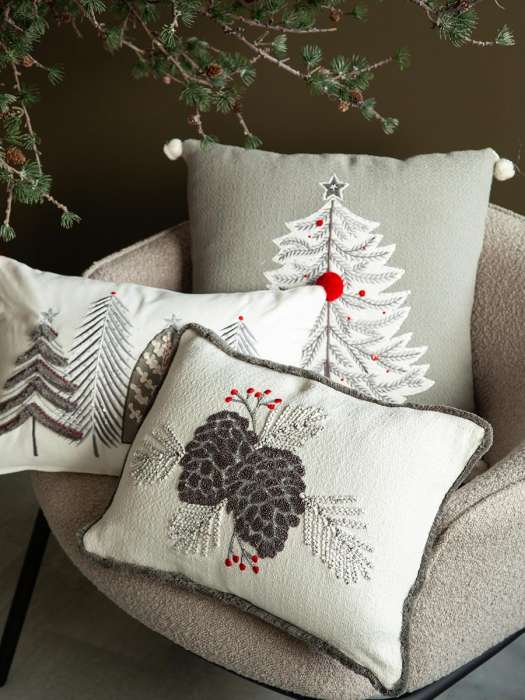 Чехол на подушку enchanted pines из коллекции new year essential, 30х45 см Tkano TK25-CC0017