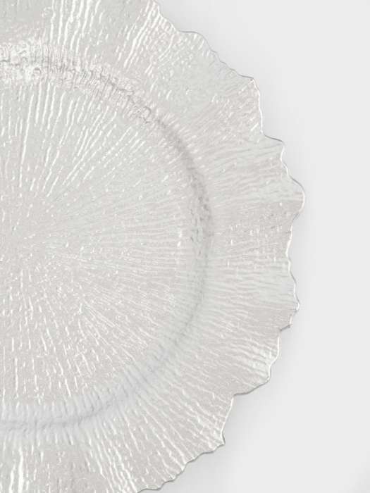 Тарелка подстановочная, 33 см, пластик, серебристая, Iceberg ANNA LAFARG ANLAF-73343093SLV