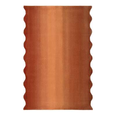 Ковер из шерсти over horizon терракотового цвета из коллекции trendy ruffles, 180х230 см Tkano TK25-DR0004