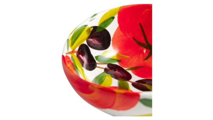 Салатник порционный Томаты и оливки 11 см, керамика EDELWEISS EDW-2037R
