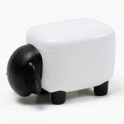 Контейнер для мелочей Sheepshape, белый с черной крышкой QUALY QL10259-WH-BK