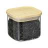 Банка для хранения квадратная glass bamboo, 600 мл Smart Solutions SS0000158