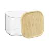 Банка для хранения квадратная glass bamboo, 600 мл Smart Solutions SS0000158