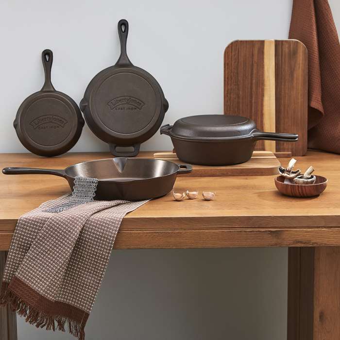 Сковорода чугунная brasen с масляной полировкой, D30 см Liberty Jones LJ0000378