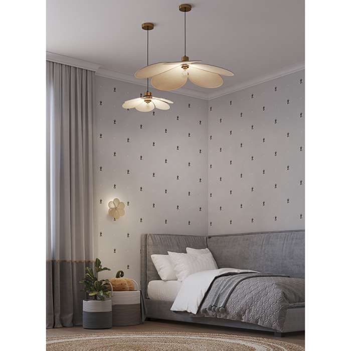 Светильник подвесной kamille, D46 см, бежевый Bergenson Bjorn BB0000579